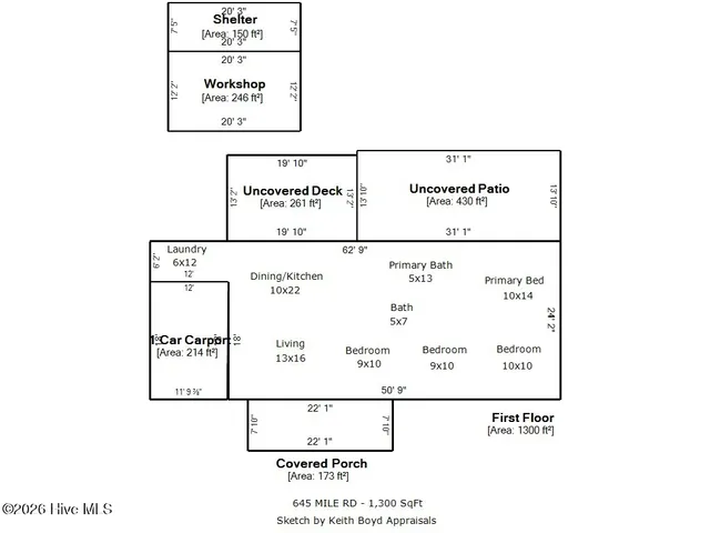 $215,000 | 645 Mile Road, Vanceboro, NC 28586