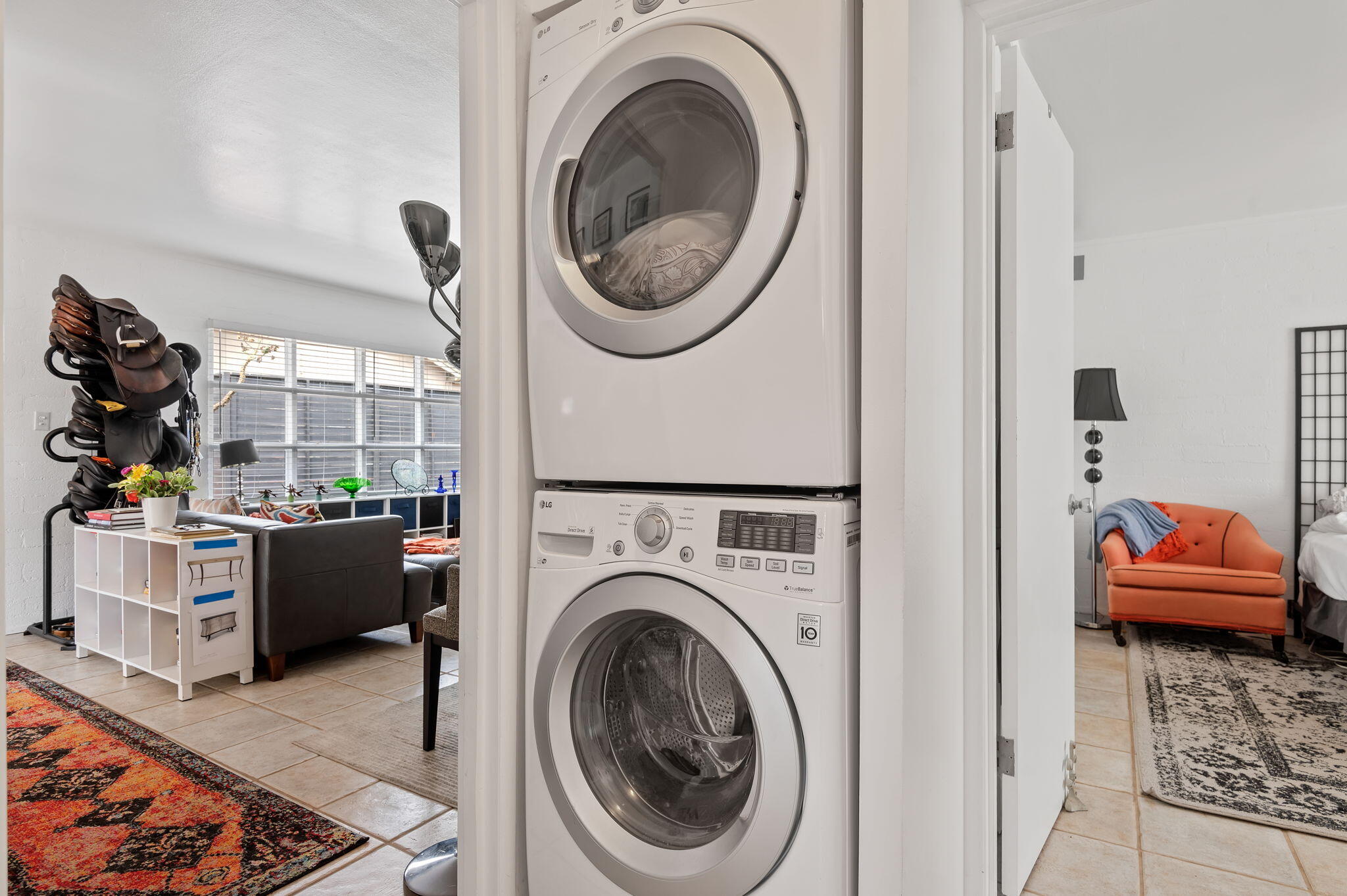1375 Virginia Road Santa Barbara, CA 93108 - Photo 29 of 37 a view of living room washer and dryer