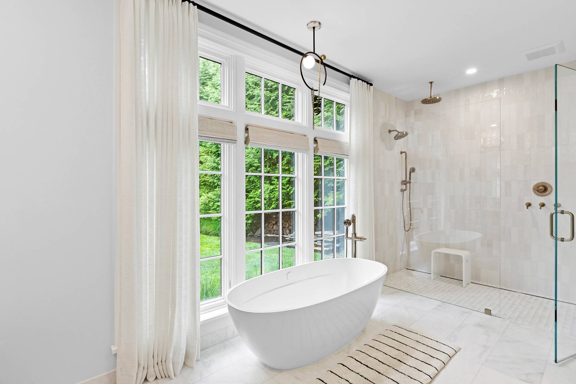 8 Barclay Court East Hampton, NY 11937 - Photo 21 of 48 a bathroom with a bathtub and shower