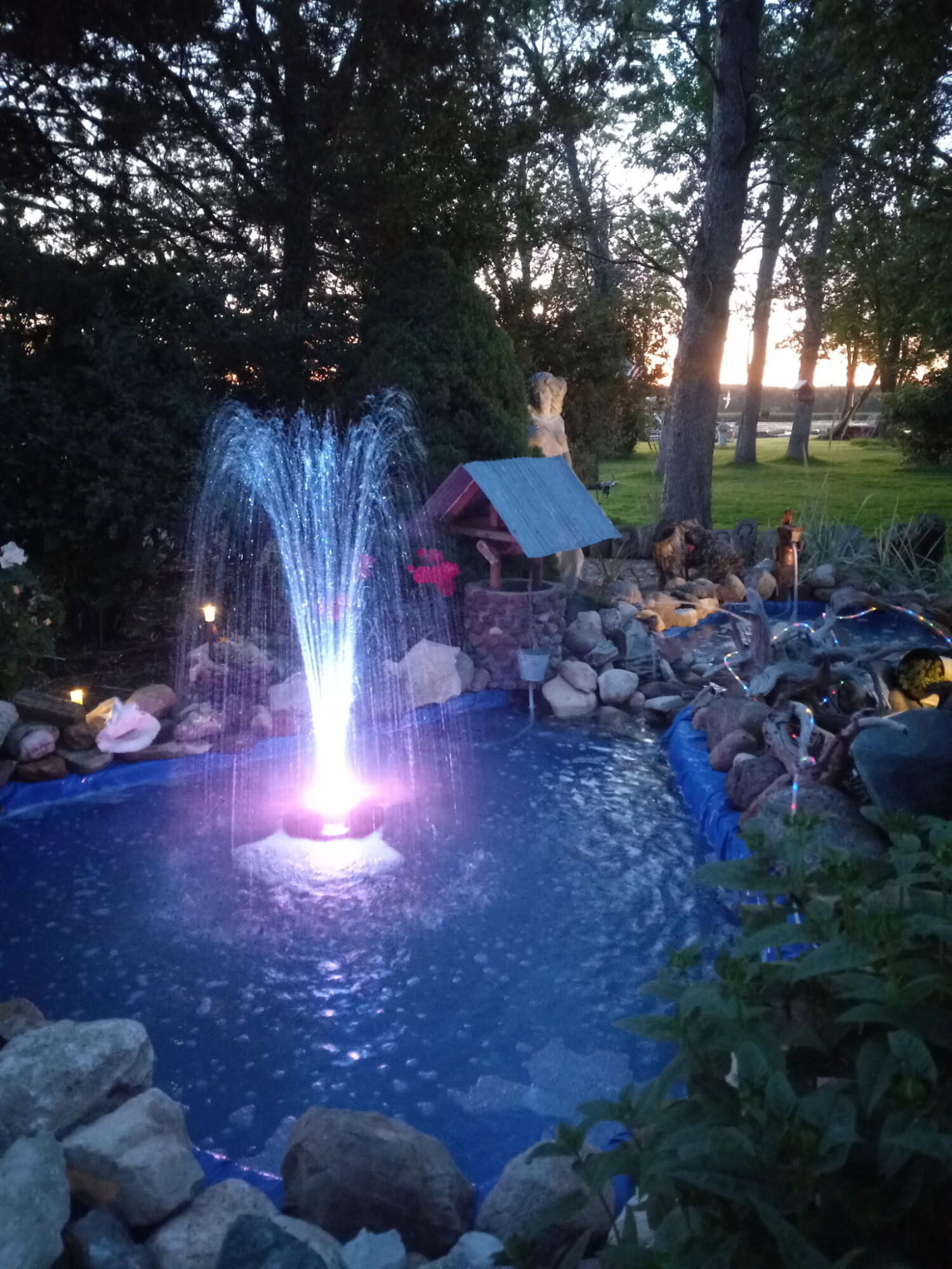 8508 Fox River Road Waterford, WI 53185 - Photo 27 of 33 Water Feature- Changes Colors