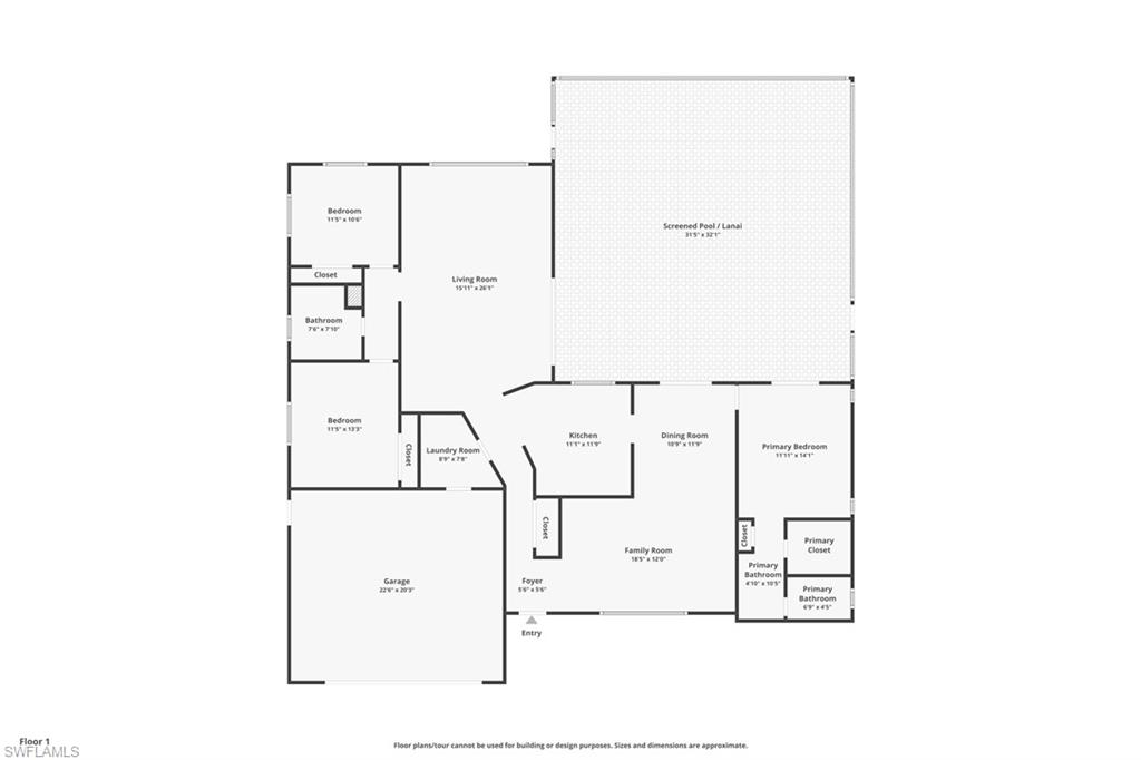 3065 50th Lane Southwest Naples, FL 34116 - Photo 31 of 31 a picture of floor plan