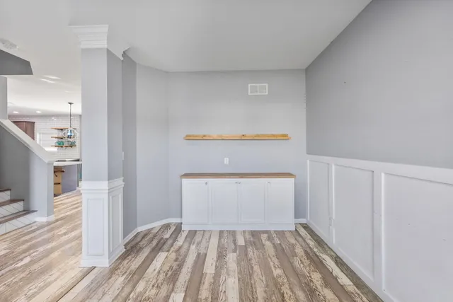 a view of wooden floor