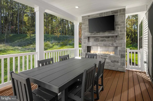 a outdoor space with furniture