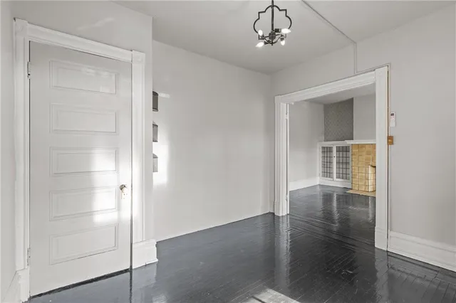a view of livingroom with hardwood floor and window