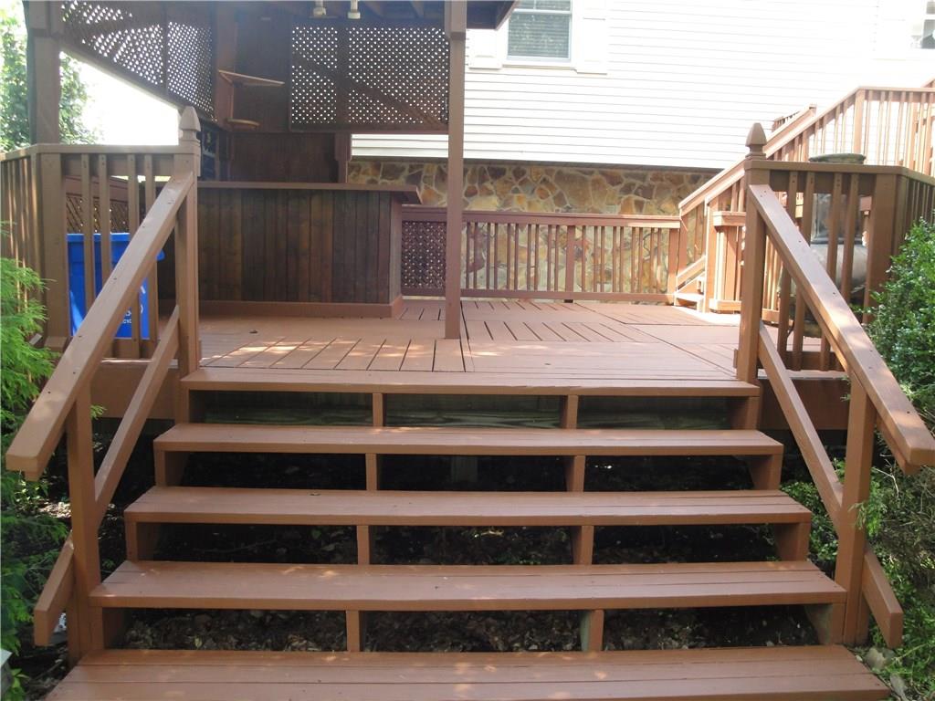 1349 Country Club Road Monongahela, PA 15063 - Photo 6 of 25 Steps that lead up to the covered bar area of the deck...