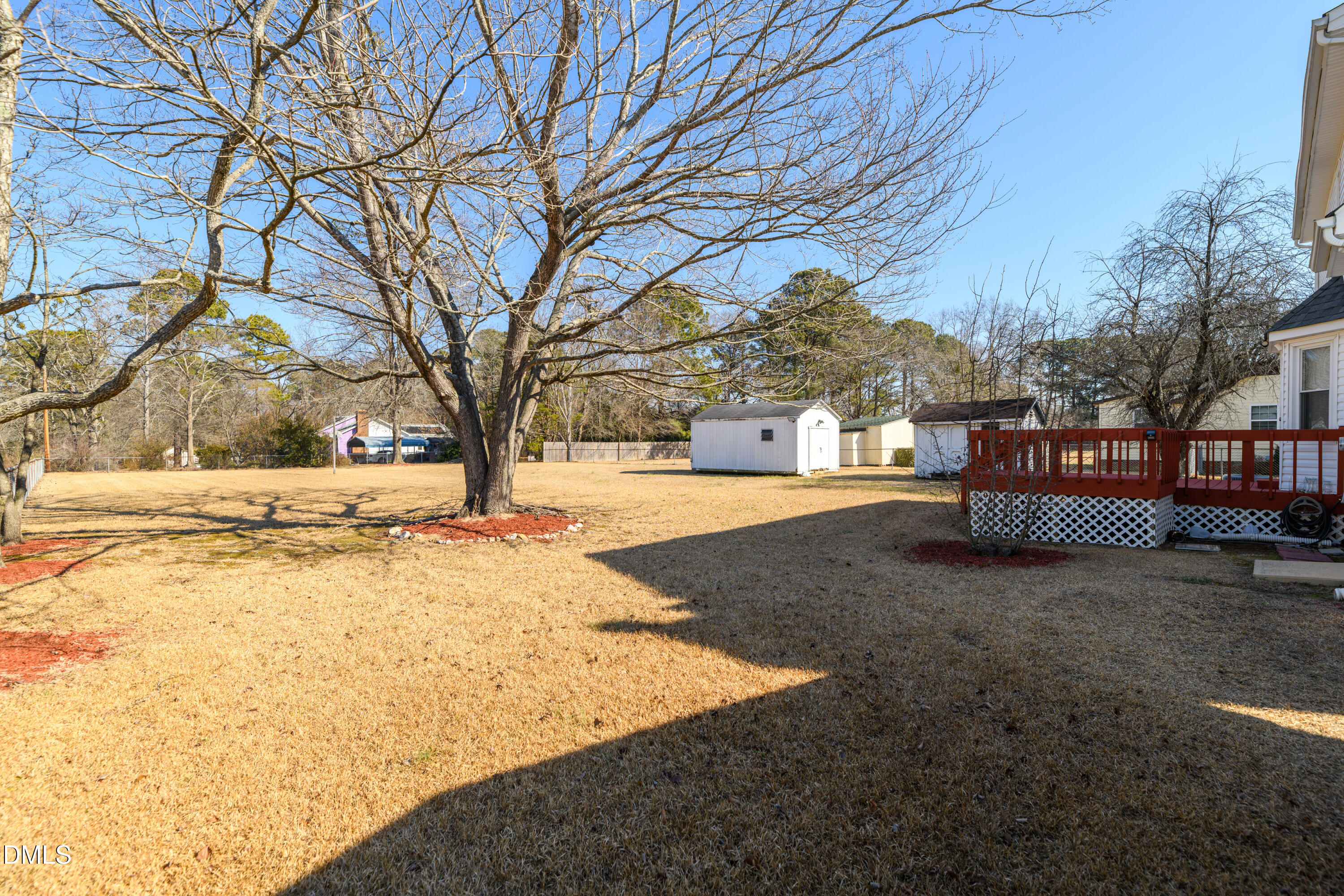 624 Wagstaff Road Fuquay-Varina, NC 27526 - Photo 21 of 39 a view of yard covered with snow in front of house
