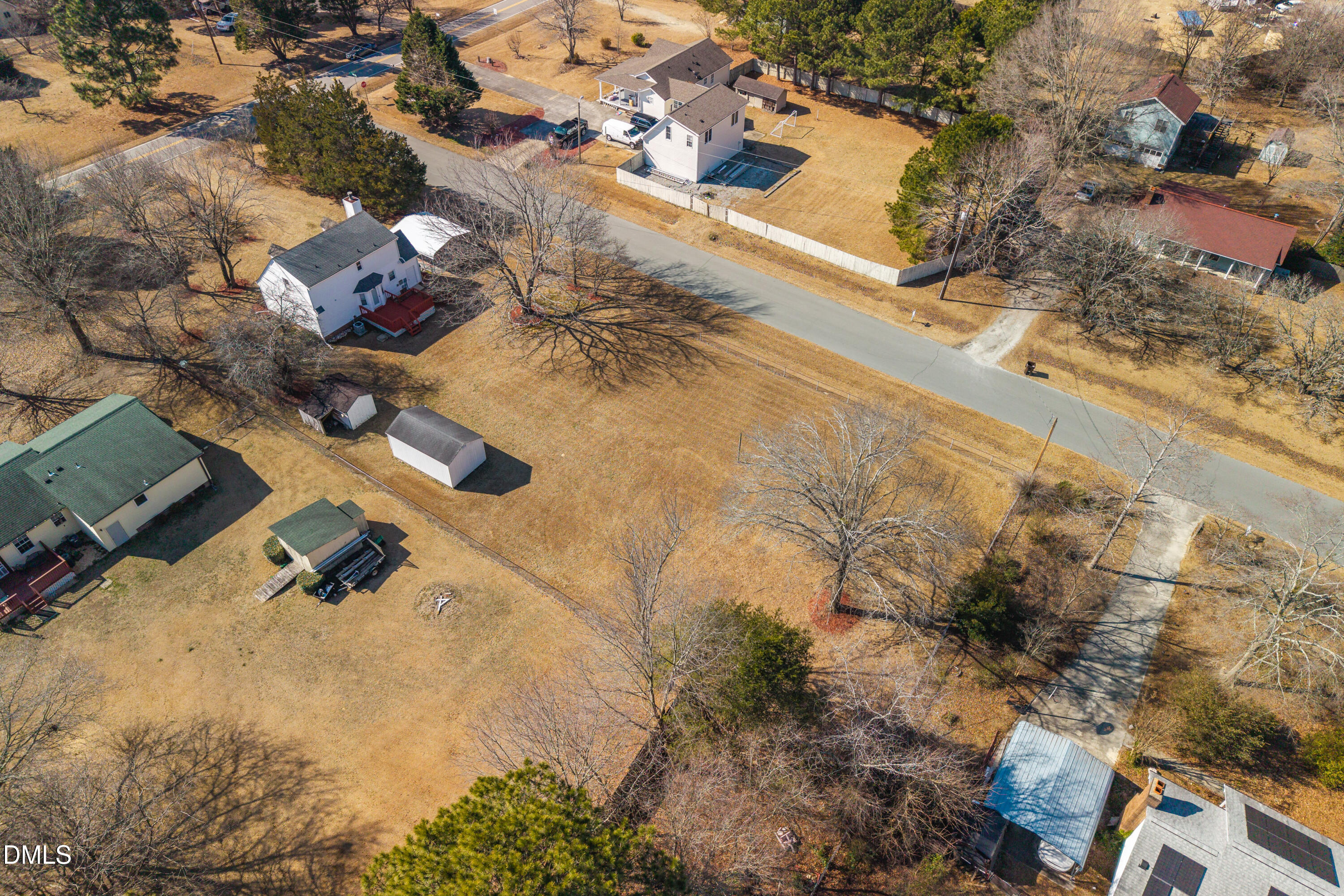 624 Wagstaff Road Fuquay-Varina, NC 27526 - Photo 33 of 39 an aerial view of residential houses with outdoor space