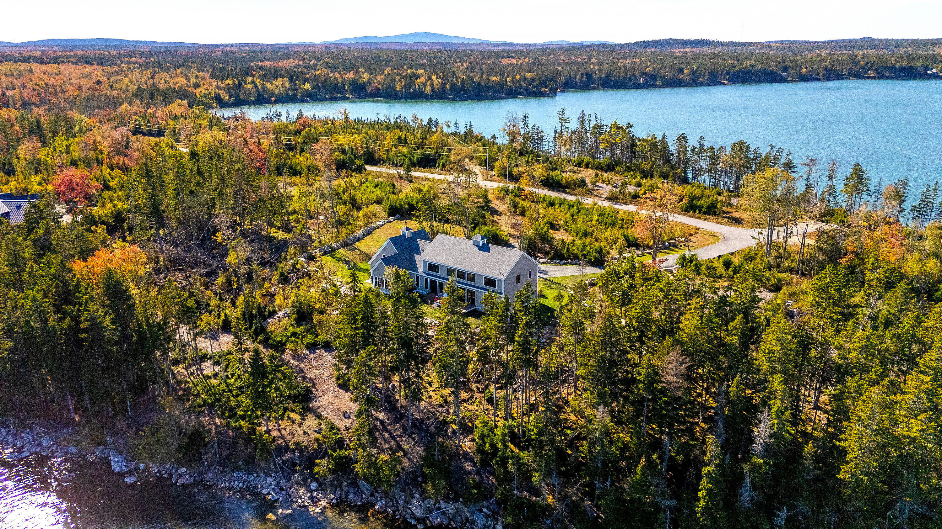 49 Peninsula Shore Road Gouldsboro, ME 04624 - Photo 4 of 58 49 Peninsula Shores aerial ext 3