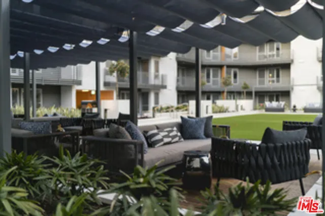 a outdoor living space with patio furniture