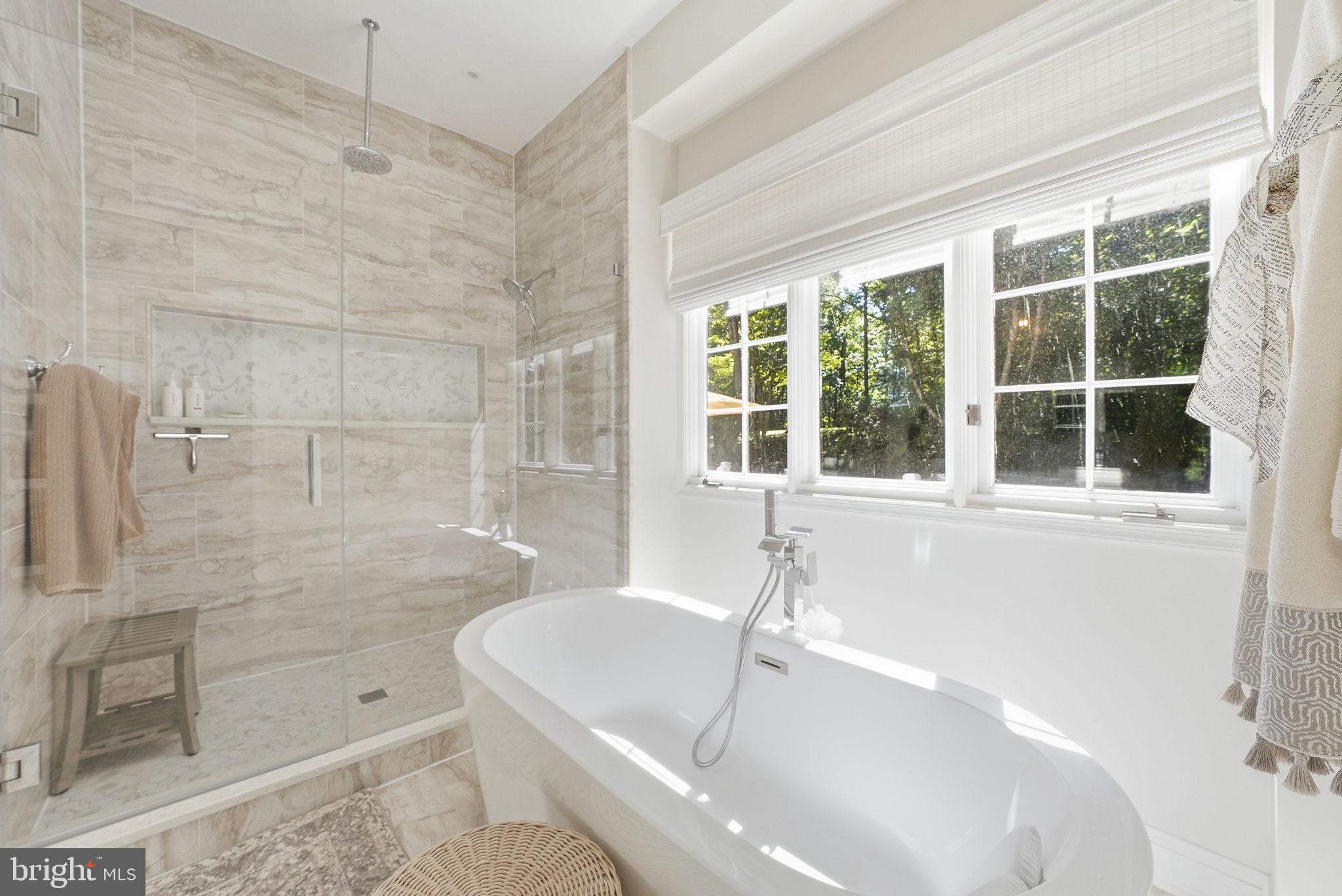 12309 Blair Ridge Road Fairfax, VA 22033 - Photo 38 of 80 SOAKING TUB AND LARGE WALK IN SHOWER