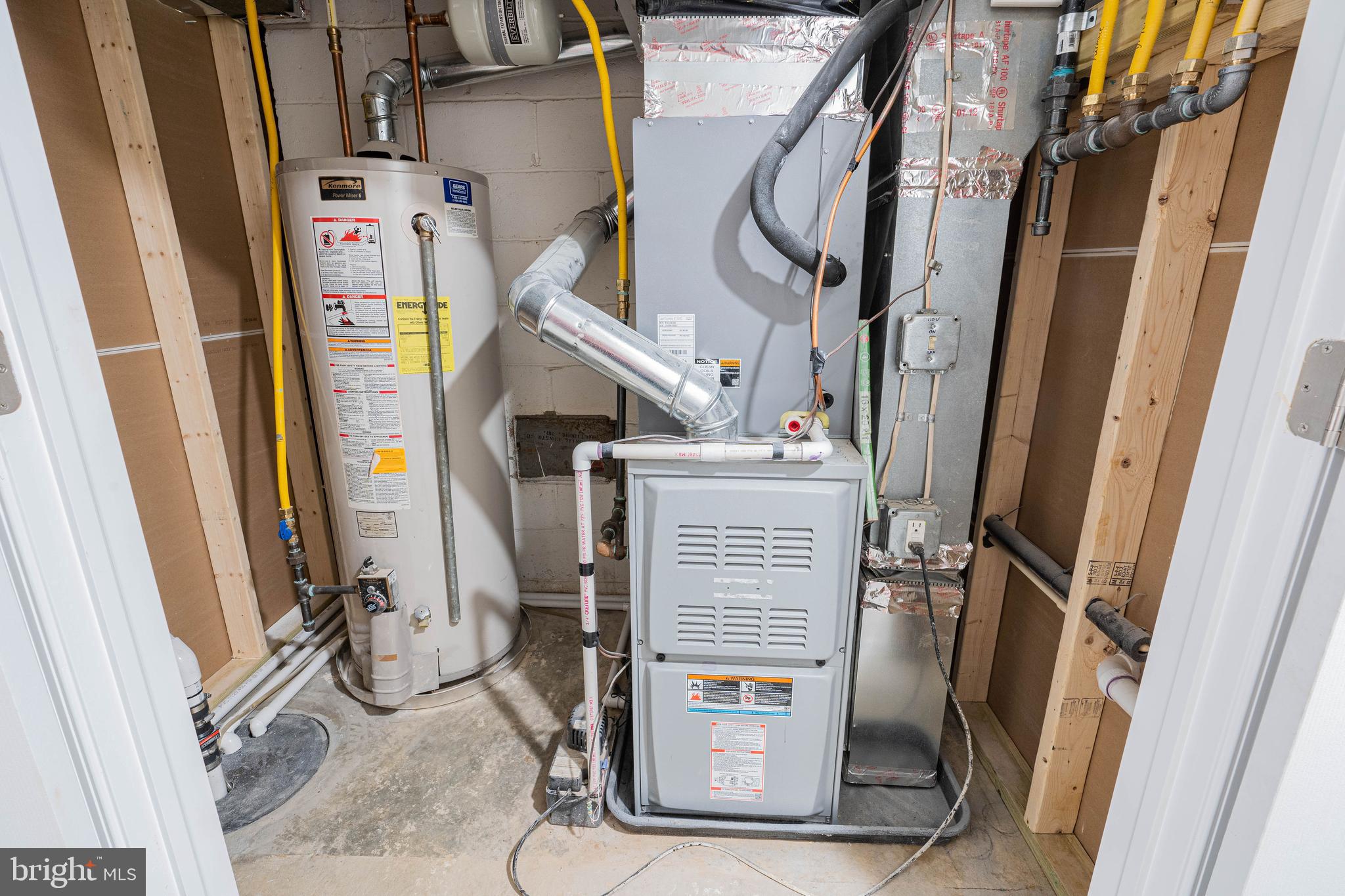 5103 Falls Rd Terrace Baltimore, MD 21210 - Photo 29 of 31 Basement Utilities - New HVAC