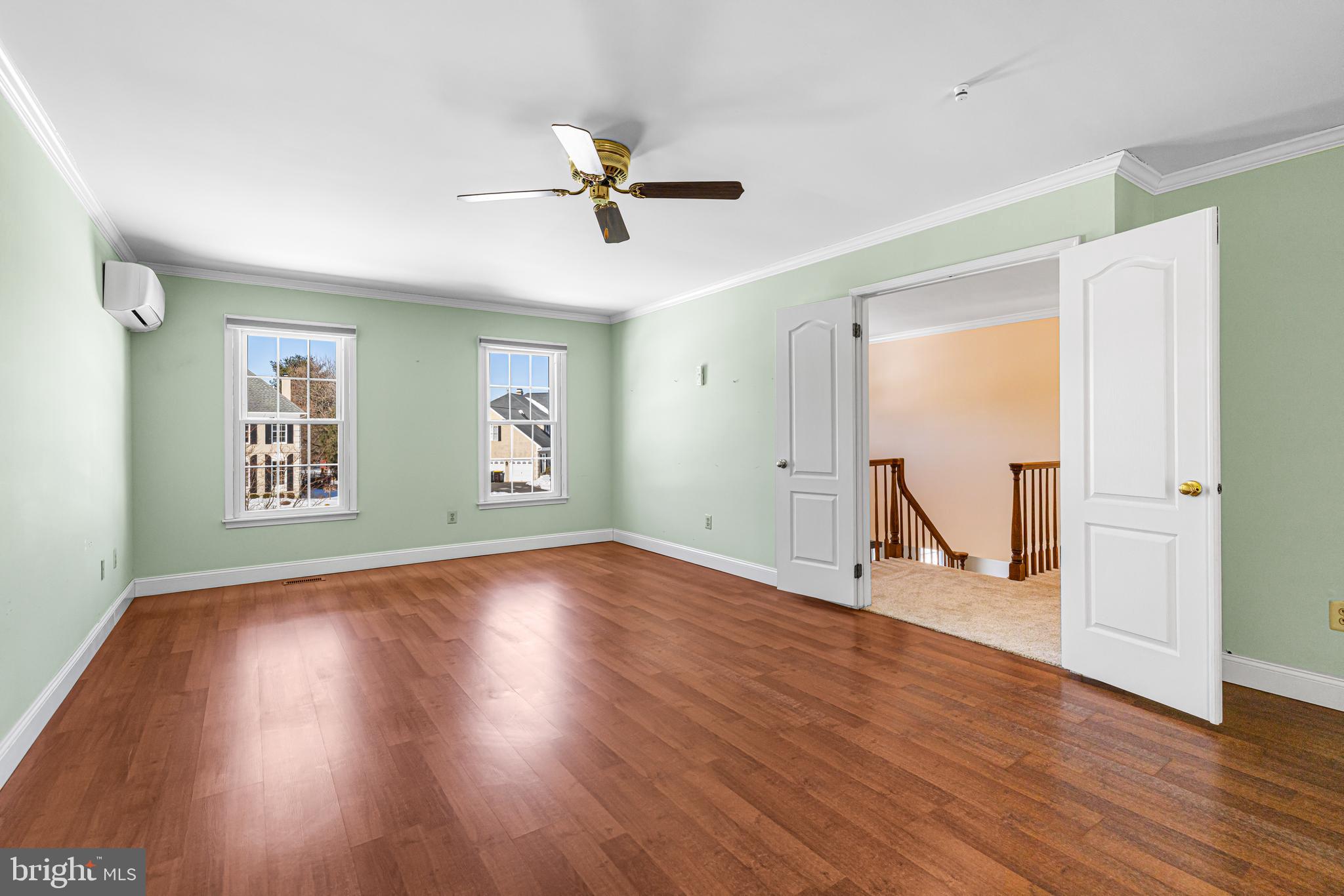 2249 Lilac Lane Jamison, PA 18929 - Photo 31 of 61 a view of empty room with wooden floor and fan