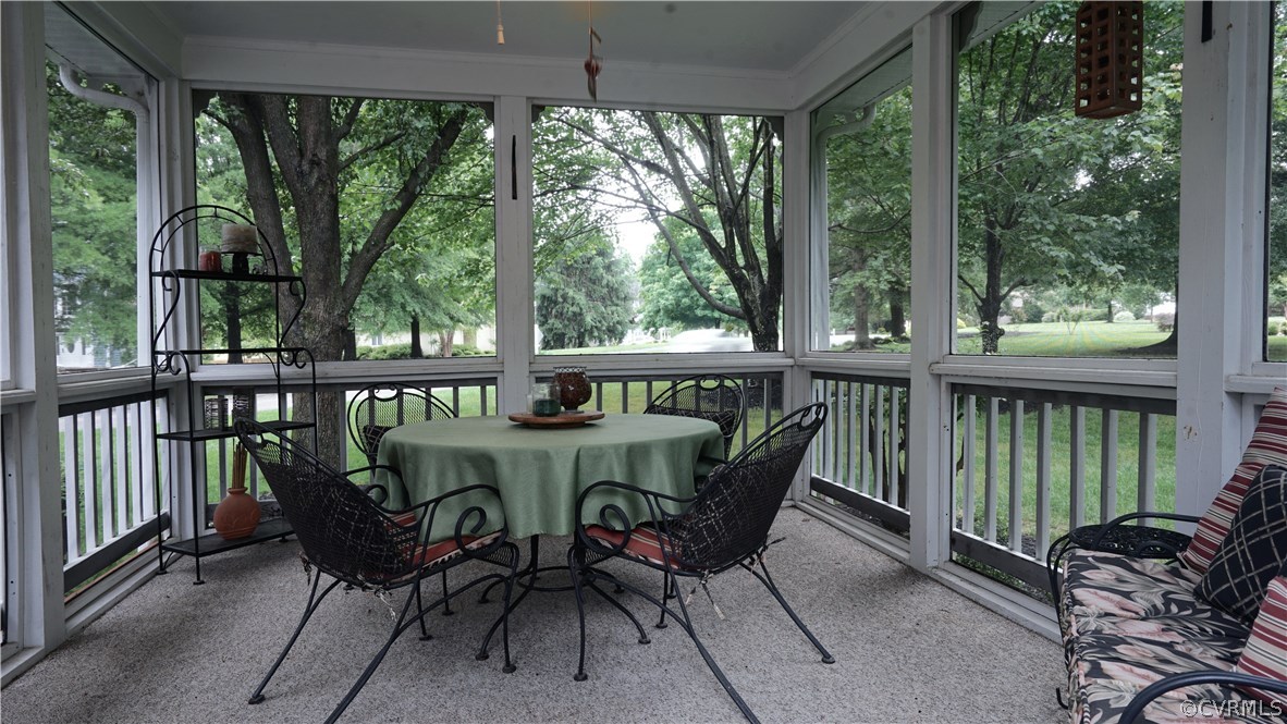 8616 Old Brompton Road Chesterfield, VA 23832 - Photo 28 of 35 Large screen porch with indoor/outdoor carpet, and