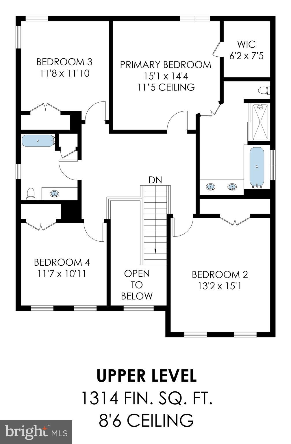 14481 Clubhouse Road Gainesville, VA 20155 - Photo 37 of 49 Upper Level Floor Plan
