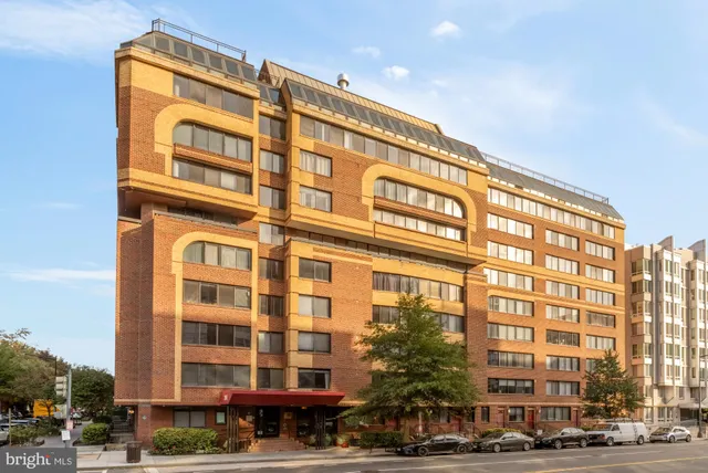 a front view of a building