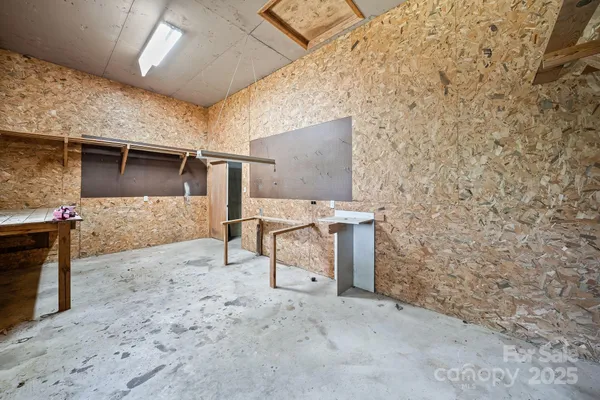 a workspace with furniture