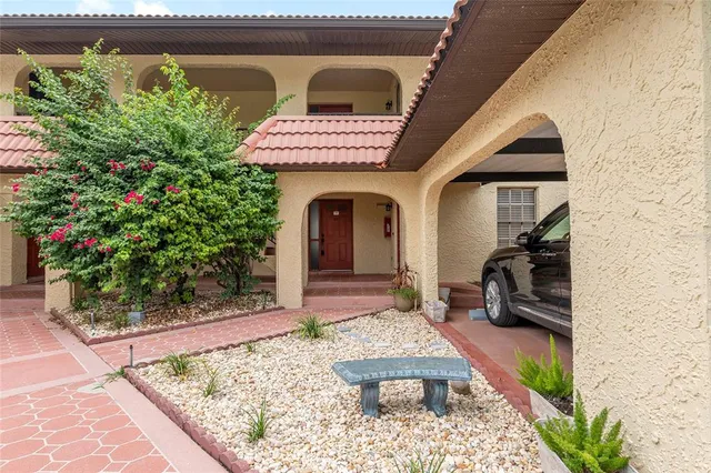a front view of a house with entryway