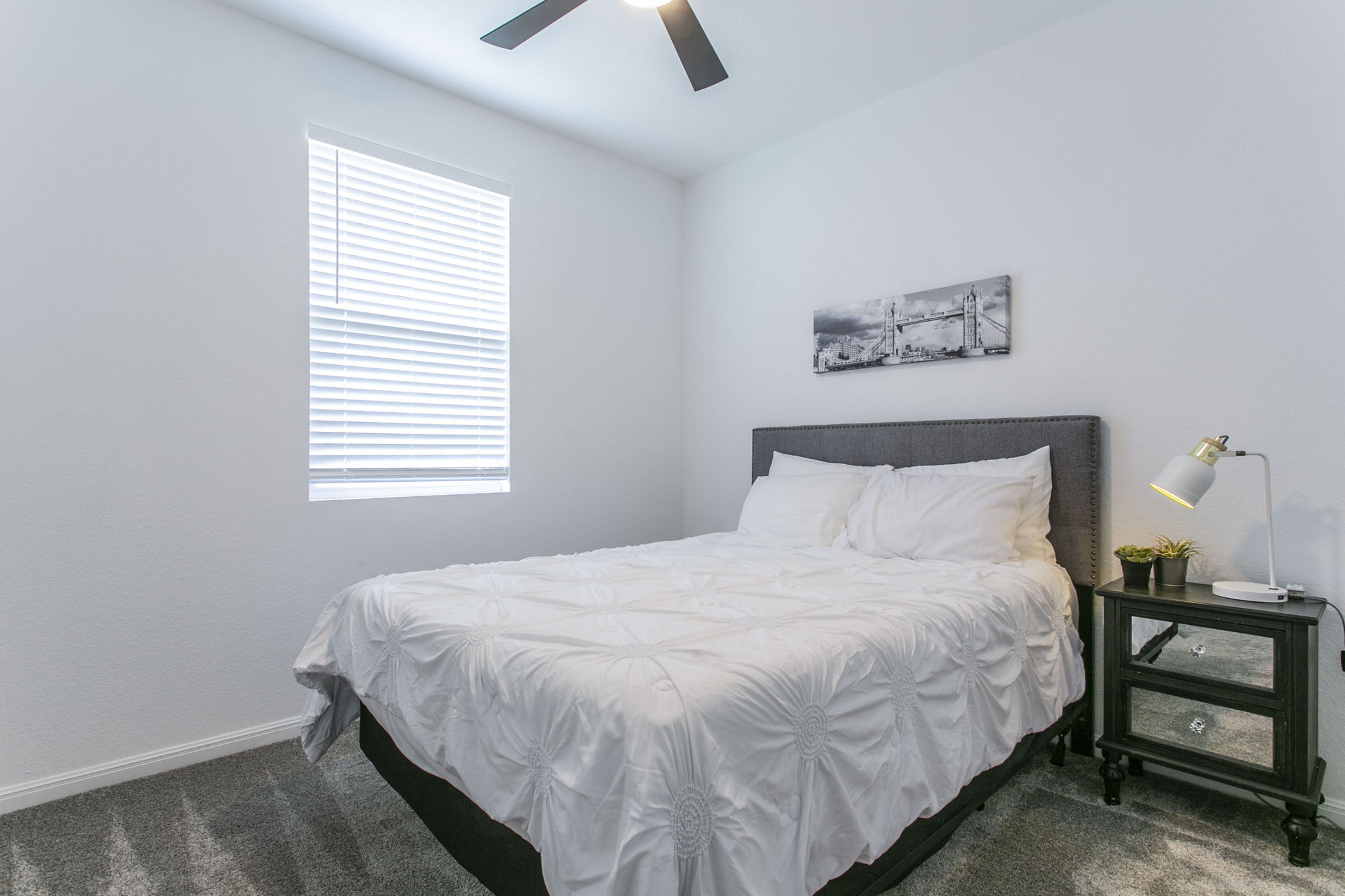 228 Citation Drive Jarrell, TX 76537 - Photo 19 of 30 Carpeted bedroom featuring multiple windows, a ceiling fan, and baseboards