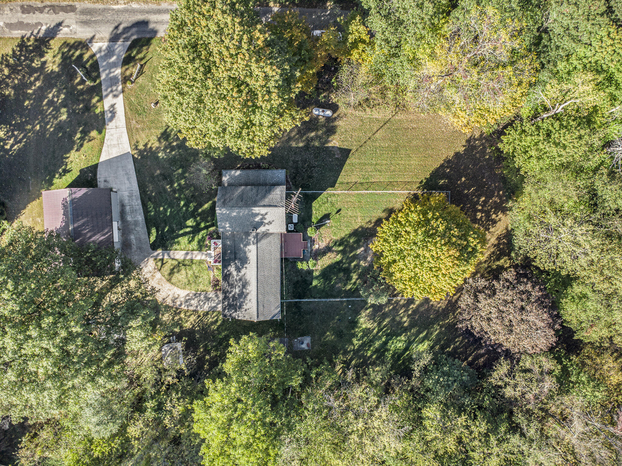 overhead view