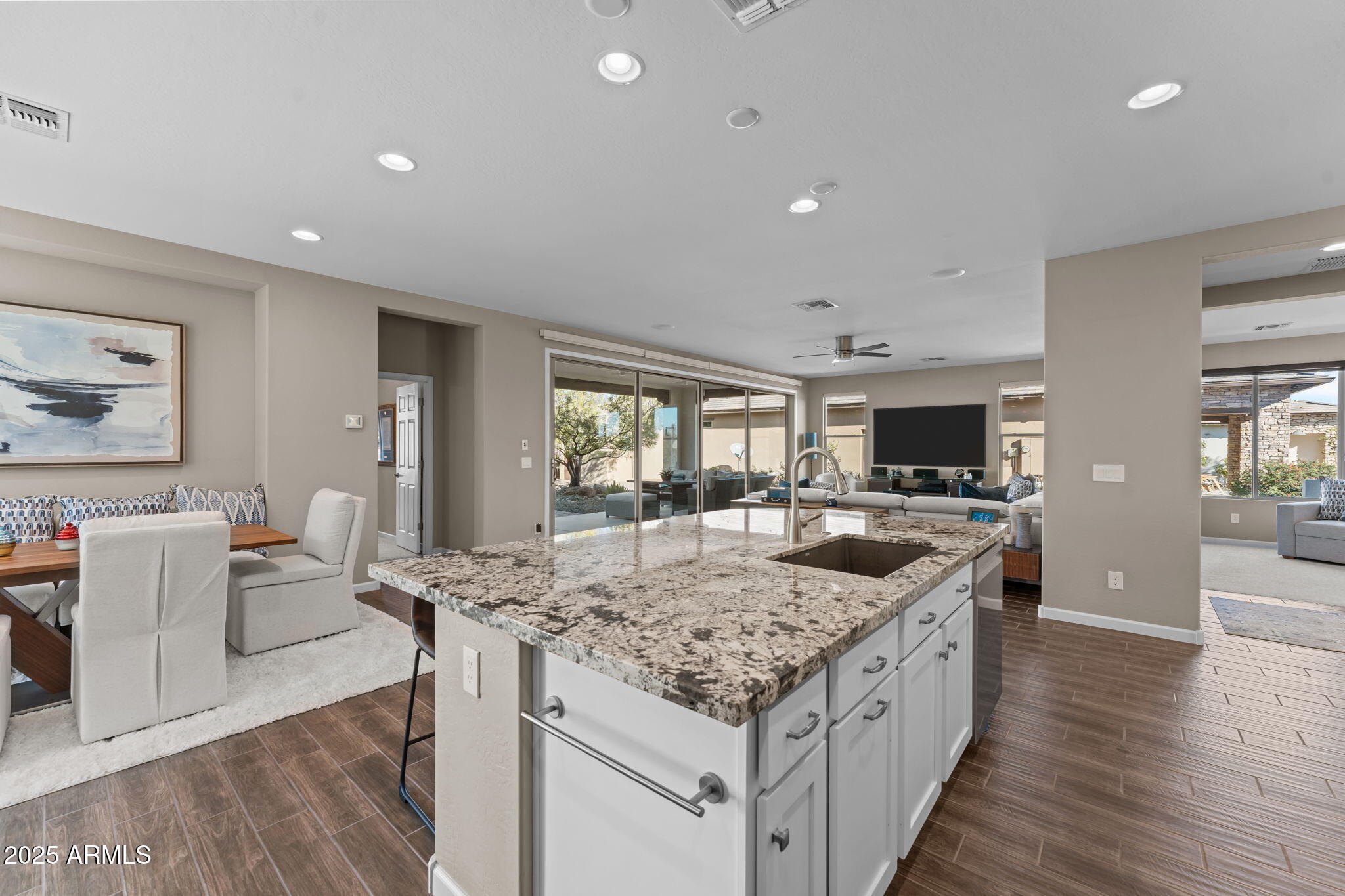 3900 Ridge Runner Way Wickenburg, AZ 85390 - Photo 17 of 35 View from kitchen to great room