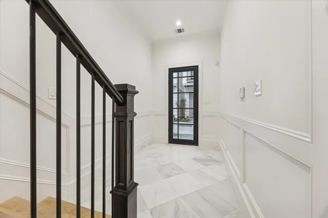 a view of an entryway with staircase