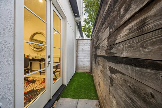 a view of front door