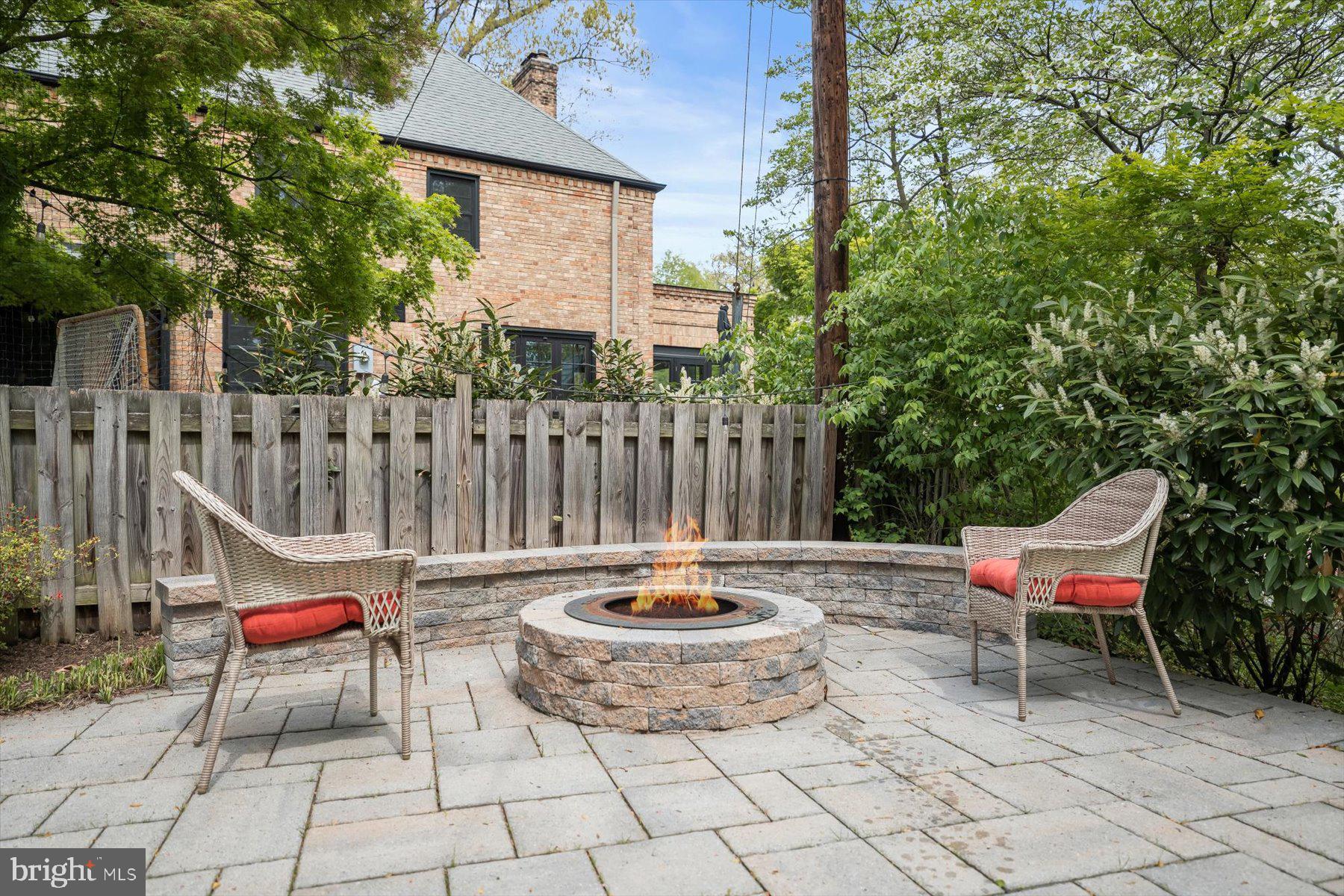5532 14th Road North Arlington, VA 22205 - Photo 24 of 65 Side patio firepit