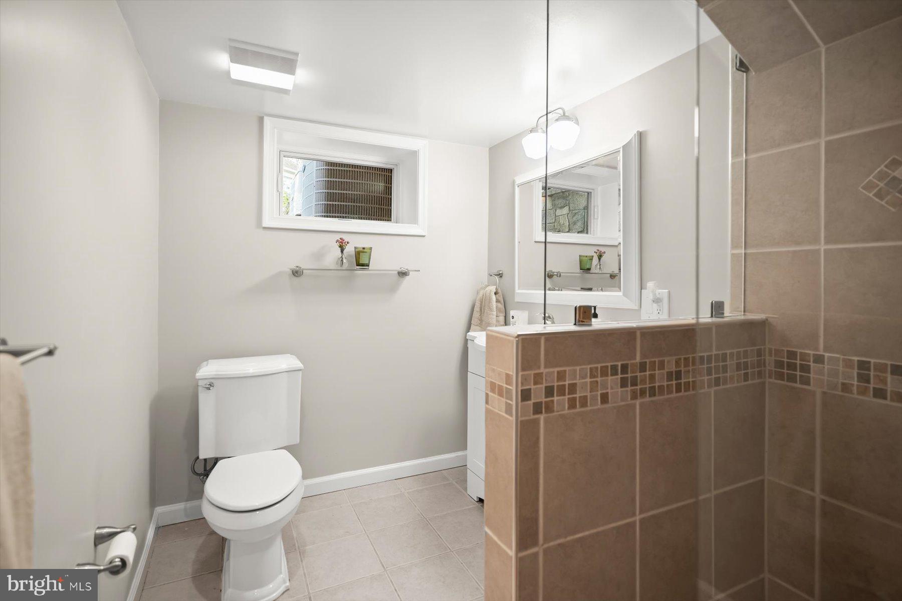 5532 14th Road North Arlington, VA 22205 - Photo 47 of 65 a bathroom with a toilet sink and mirror