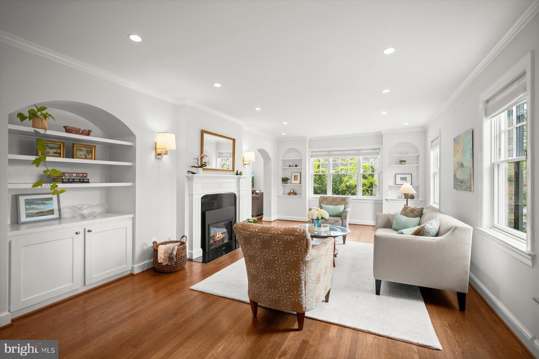 5532 14th Road North Arlington, VA 22205 - Photo 6 of 65 a living room with furniture fireplace and a window