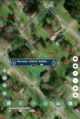 an aerial view of residential house with outdoor space