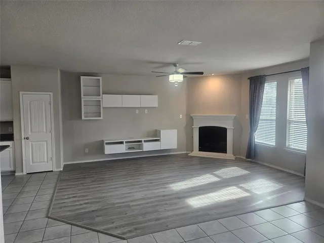 a view of a livingroom with a fireplace