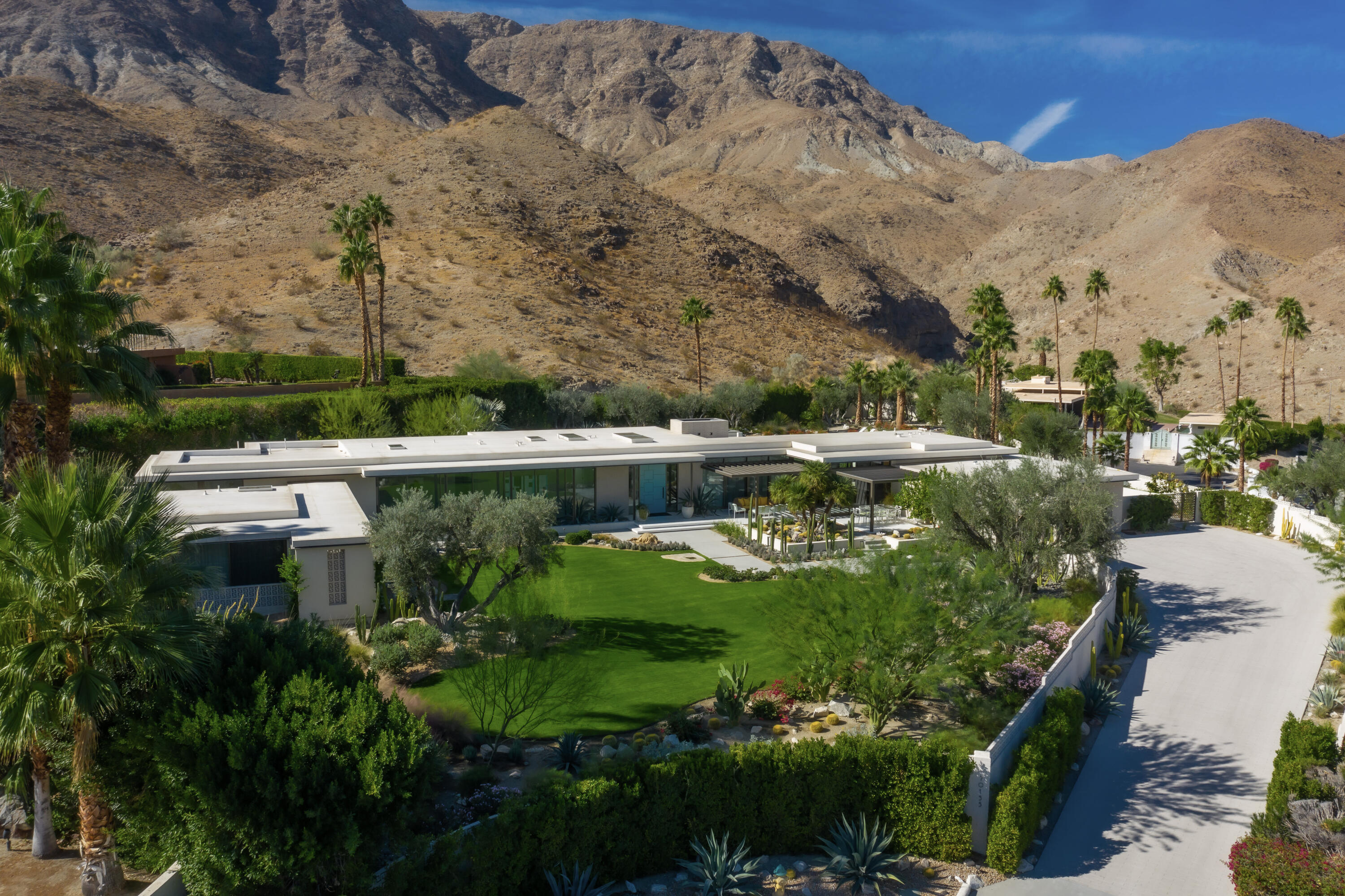 70155 Carson Road Rancho Mirage, CA 92270 - Photo 2 of 56 aerial view of a house with a yard