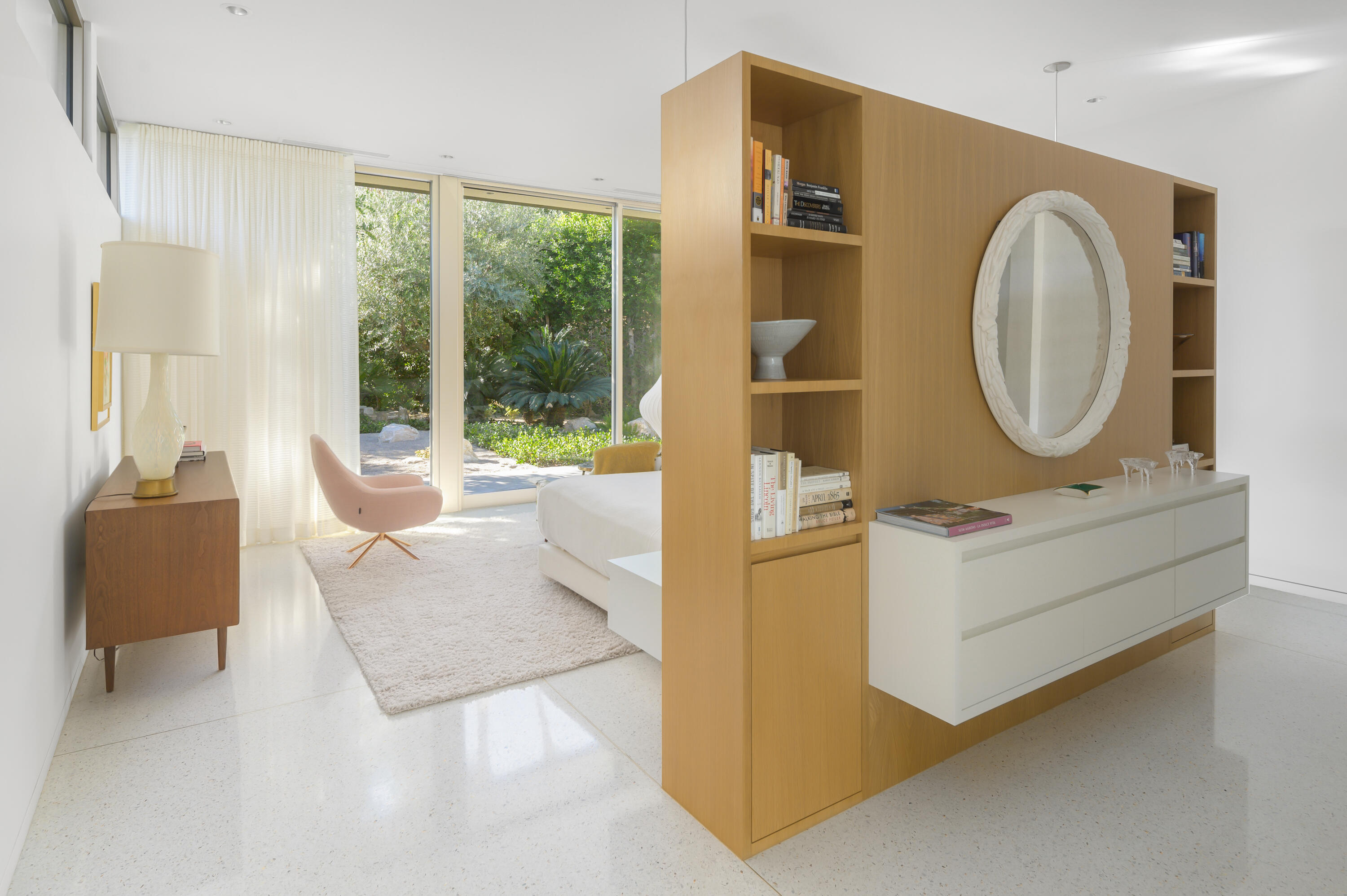 70155 Carson Road Rancho Mirage, CA 92270 - Photo 35 of 56 a living room with furniture and a mirror