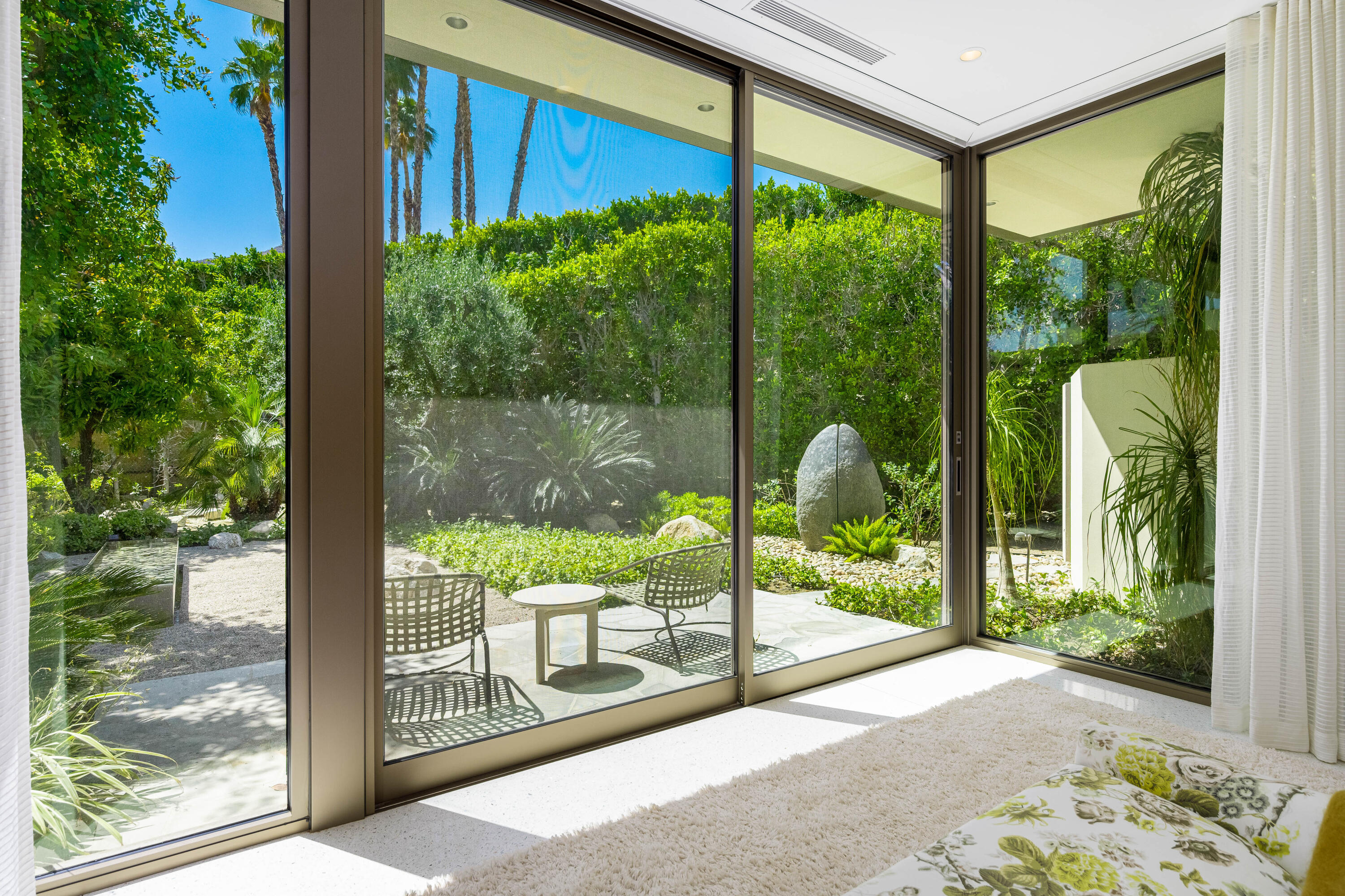 70155 Carson Road Rancho Mirage, CA 92270 - Photo 37 of 56 a view of a garden from a window