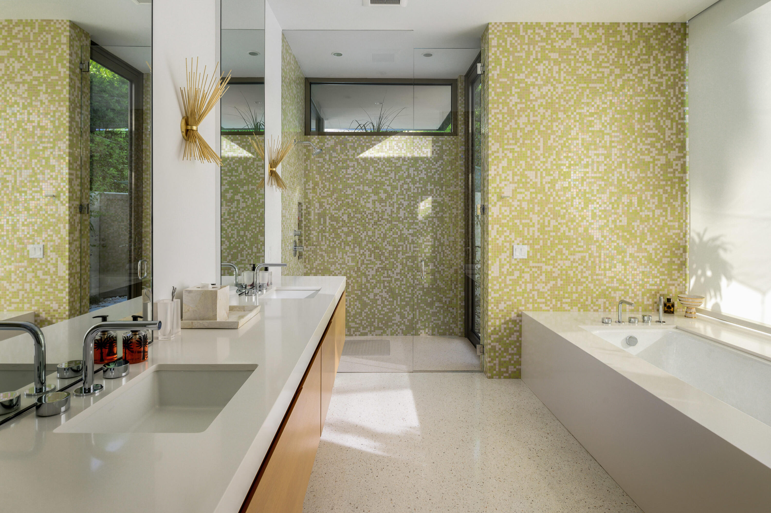 70155 Carson Road Rancho Mirage, CA 92270 - Photo 40 of 56 a bathroom with a tub sink and mirror