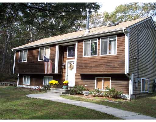 Exterior Front. Private and set back from road.