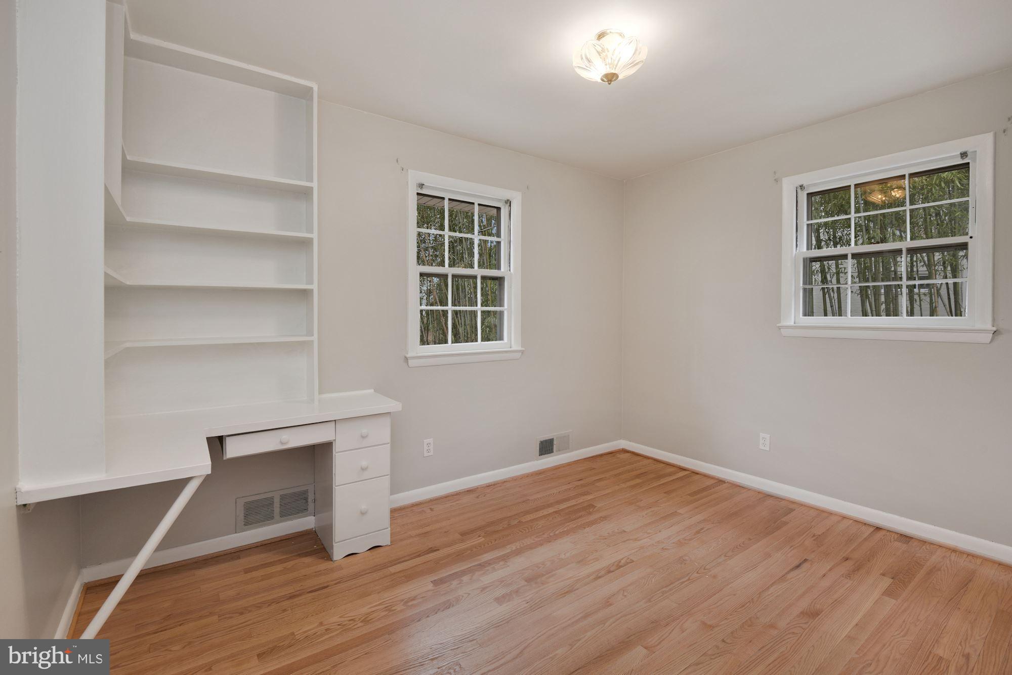 2916 Wilton Avenue Silver Spring, MD 20910 - Photo 15 of 45 2ND BEDROOM WITH BUILT-INS & HARDWOOD FLOOR