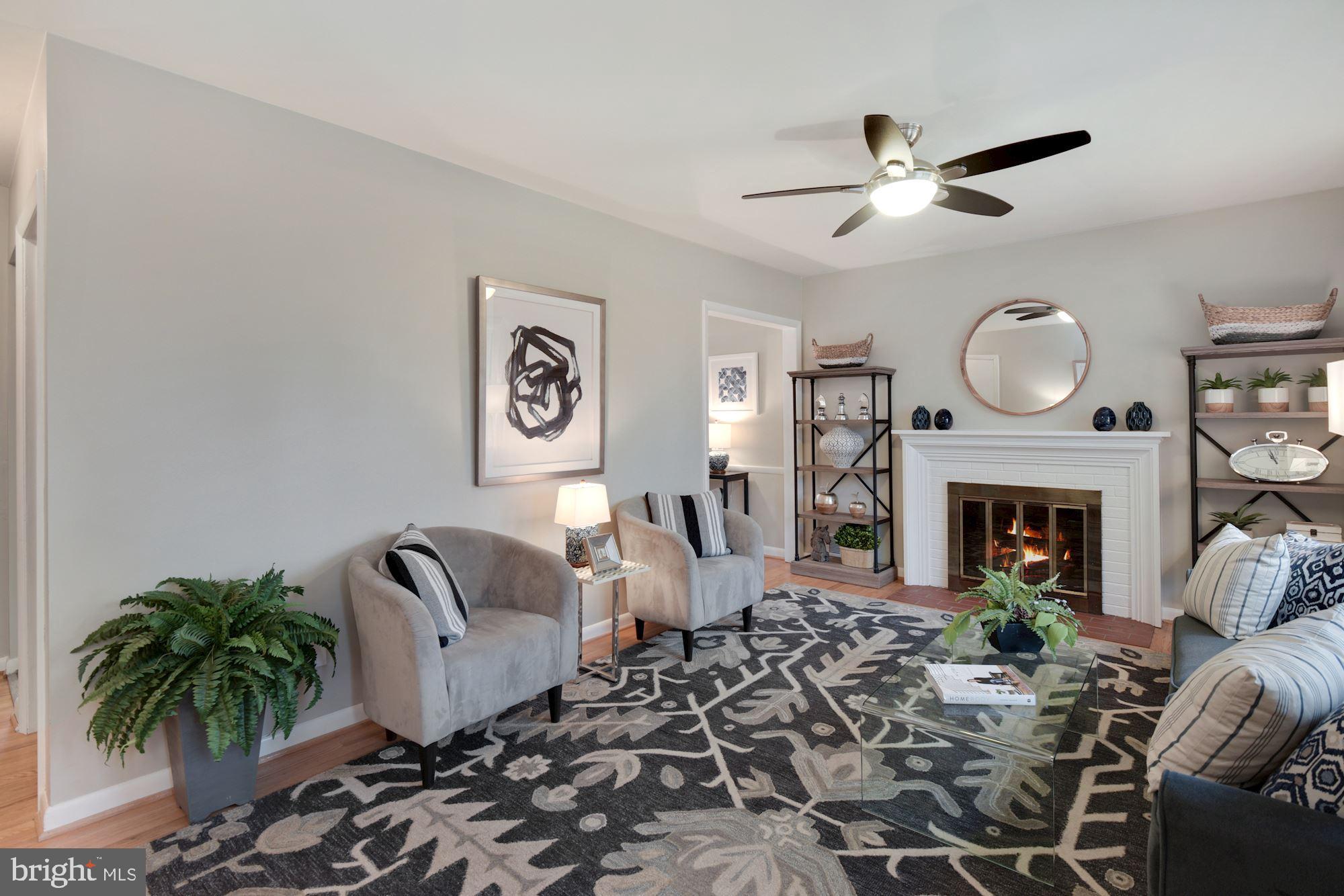 2916 Wilton Avenue Silver Spring, MD 20910 - Photo 4 of 45 LIVING ROOM HAS WOODBURNING FIREPLACE
