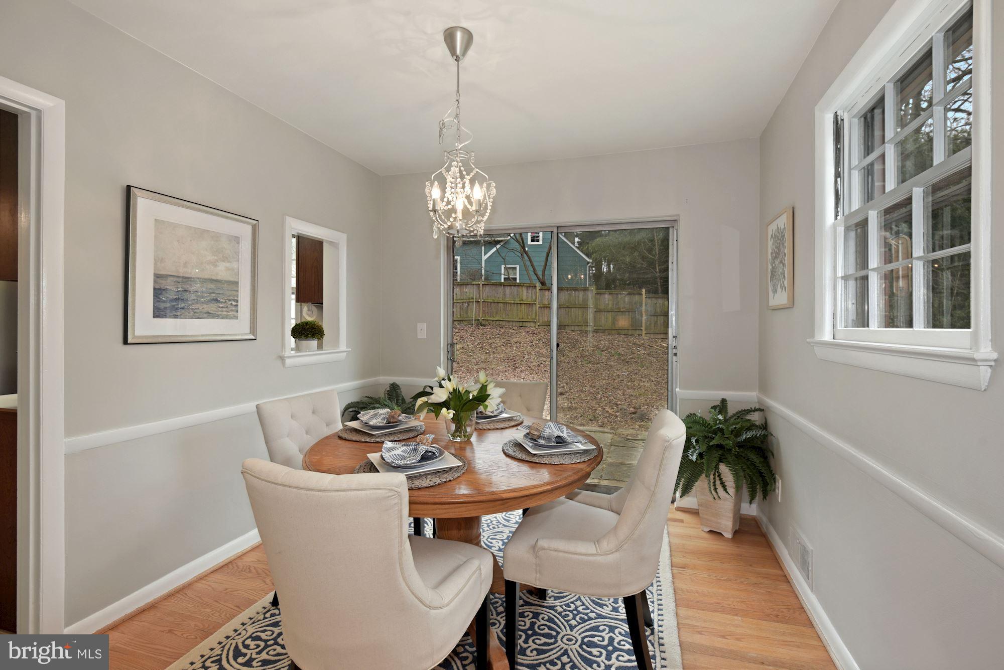 2916 Wilton Avenue Silver Spring, MD 20910 - Photo 6 of 45 DINING ROOM WITH GLASS DOORS TO BACKYARD