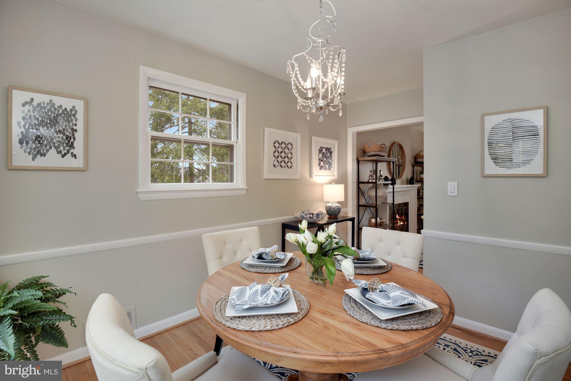 2916 Wilton Avenue Silver Spring, MD 20910 - Photo 7 of 45 DINING ROOM HAS CHAIR RAIL AND HARDWOOD