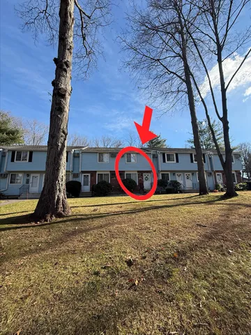 a view of outdoor space with garden