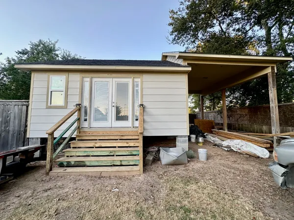 a view of outdoor space and deck