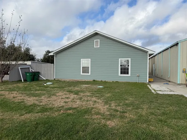 a backyard of a house