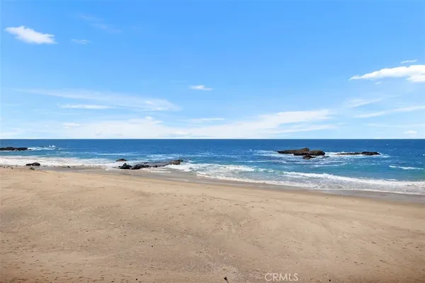 a view of an ocean and beach