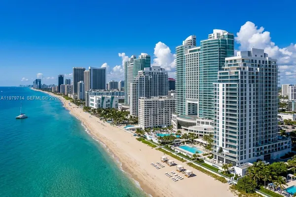 a view of a city with tall buildings