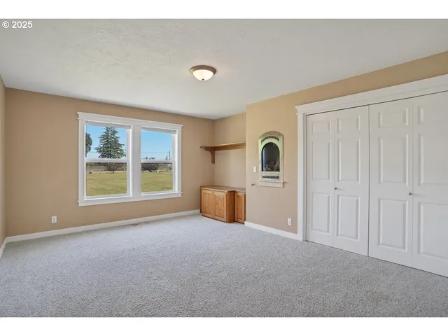 a view of a livingroom with a window