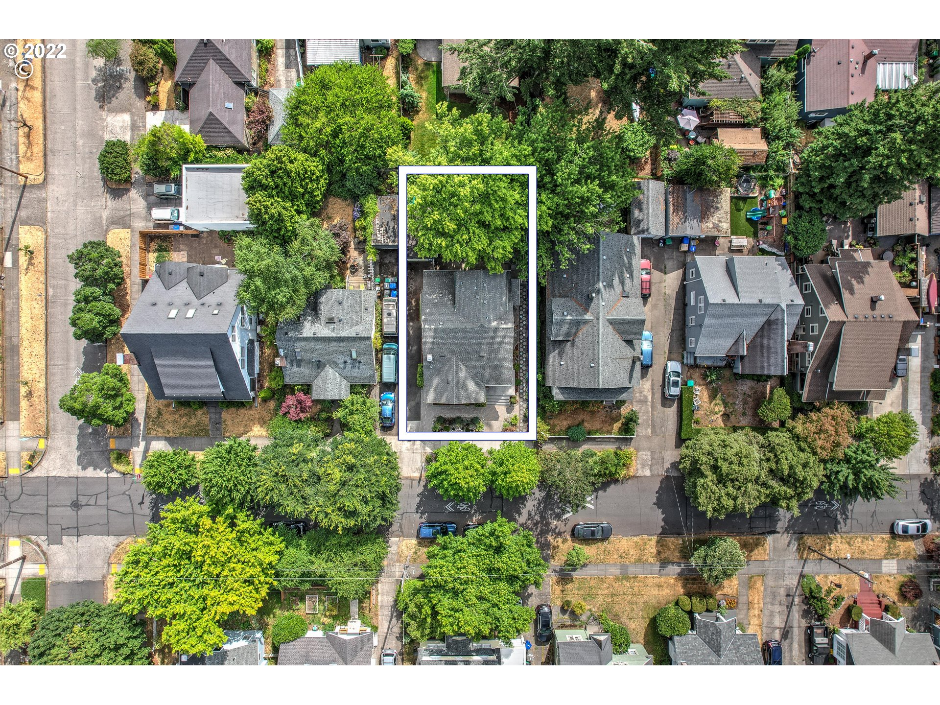 1824 Northeast 53rd Avenue Portland, OR 97213 - Photo 32 of 32 an aerial view of a house with a garden