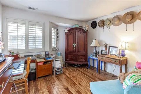 a very nice looking room with a large window