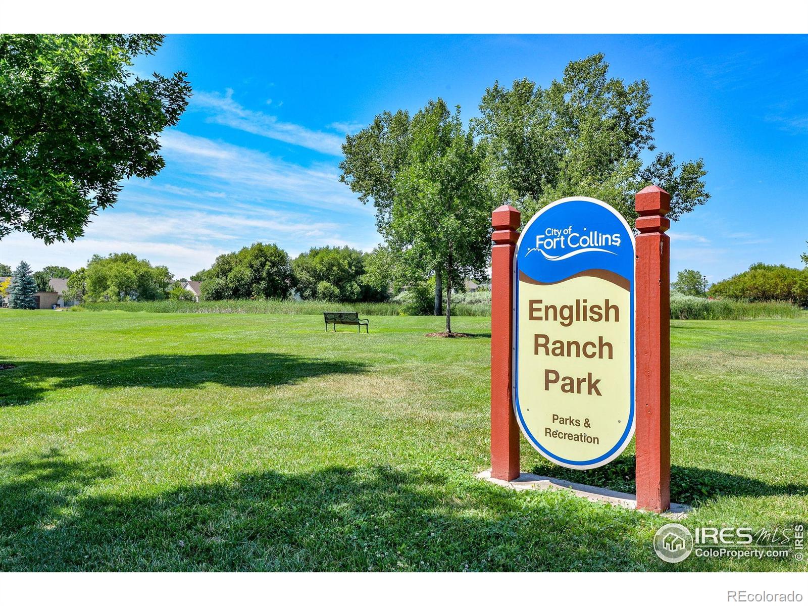 2656 Paddington Road Fort Collins, CO 80525 - Photo 49 of 50 a view of a park with welcome board