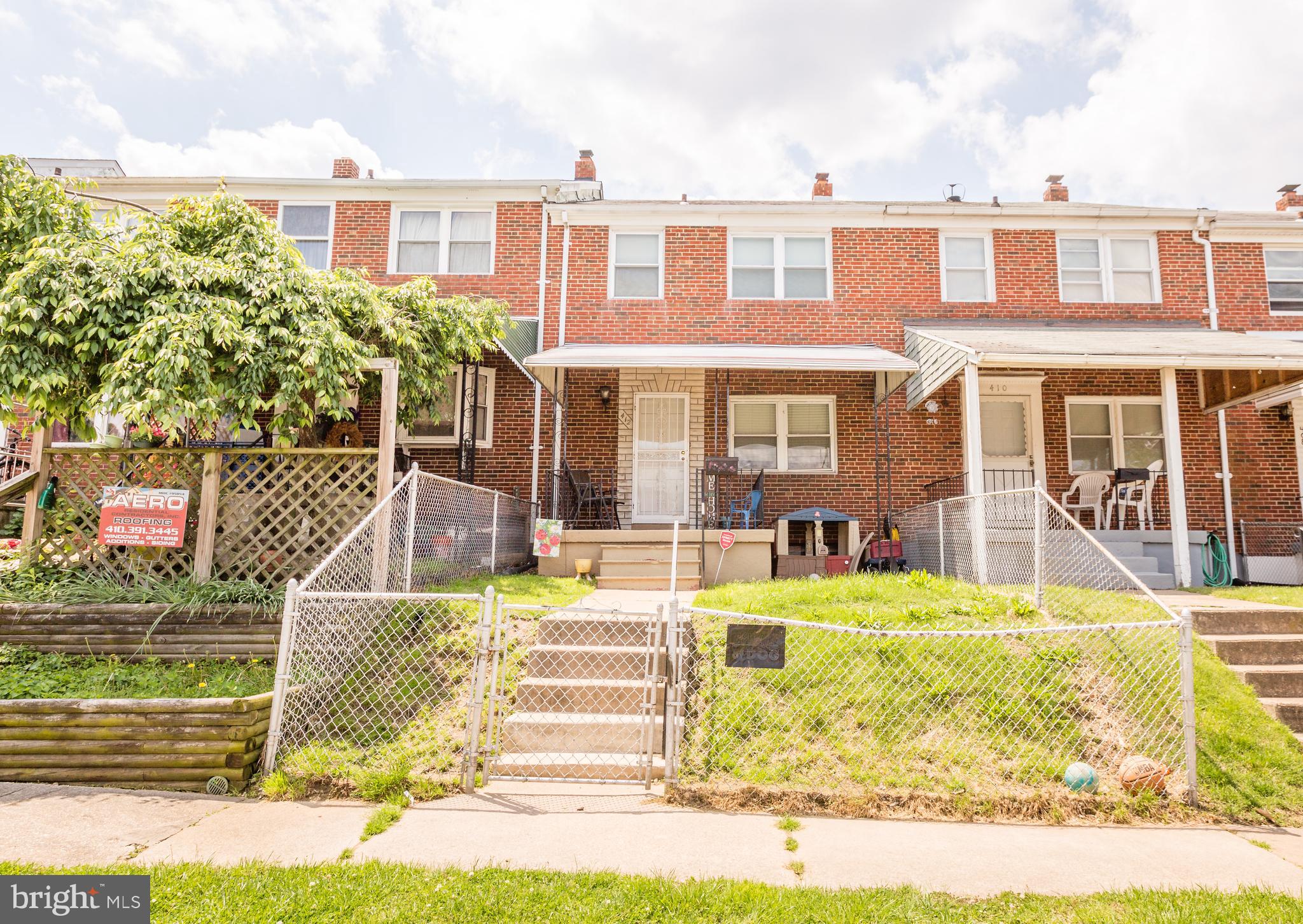 412 Scarsdale Road Baltimore, MD 21224 - Photo 1 of 31 Front view from street